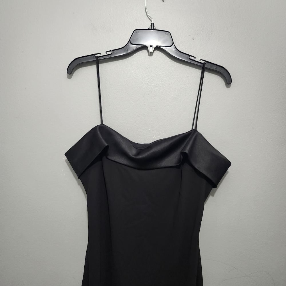 Niki Lavis Vintage Black Maxi Dress Size 18